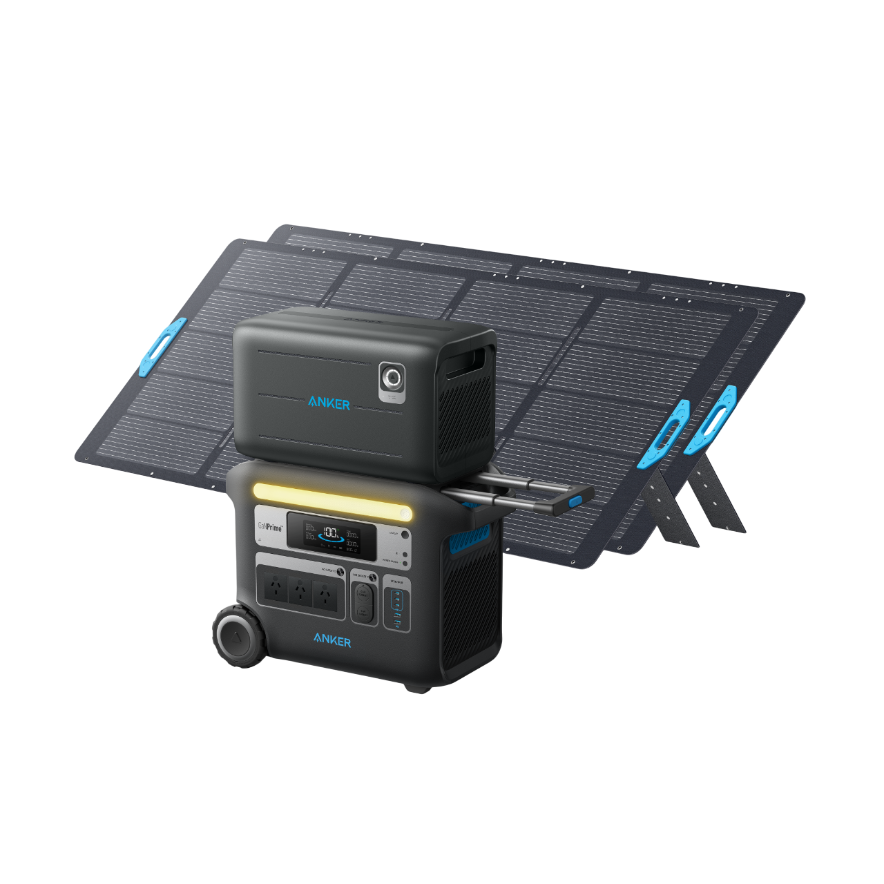 Anker SOLIX F2000 Solar Generator + Expansion Battery + 2 x 400W Solar Panel