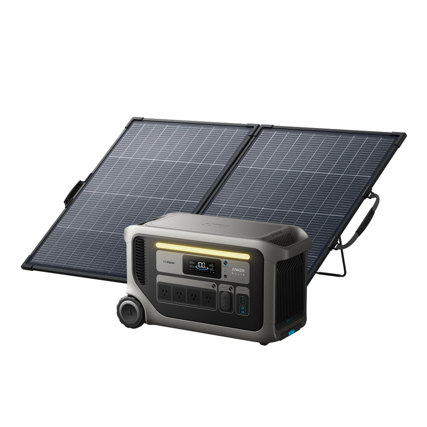 Anker SOLIX F3000 + PS200 Bifacial Portable Solar Panel