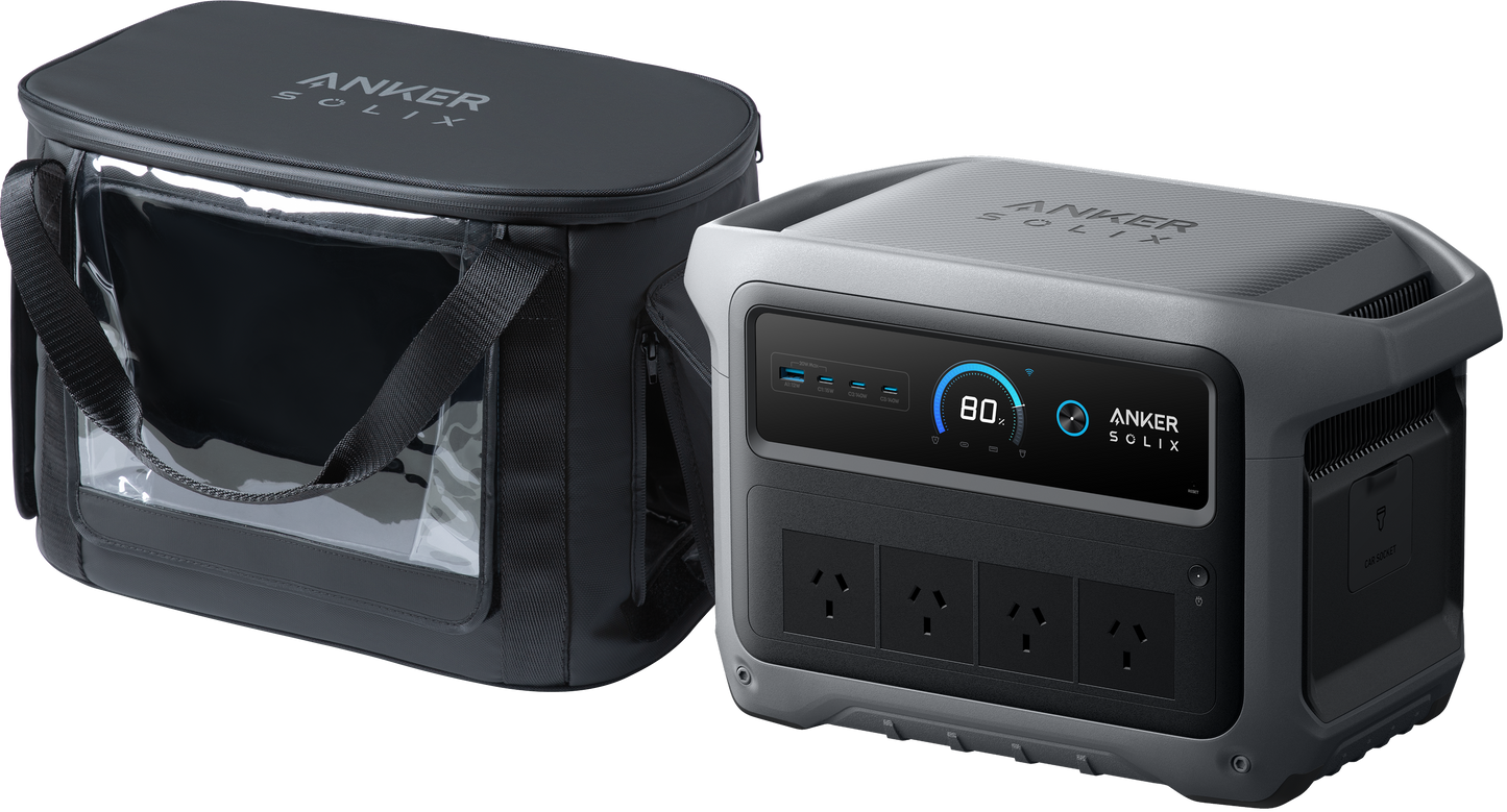 Anker SOLIX C1000 Gen 2 Portable Power Station with Water Resistant Bag