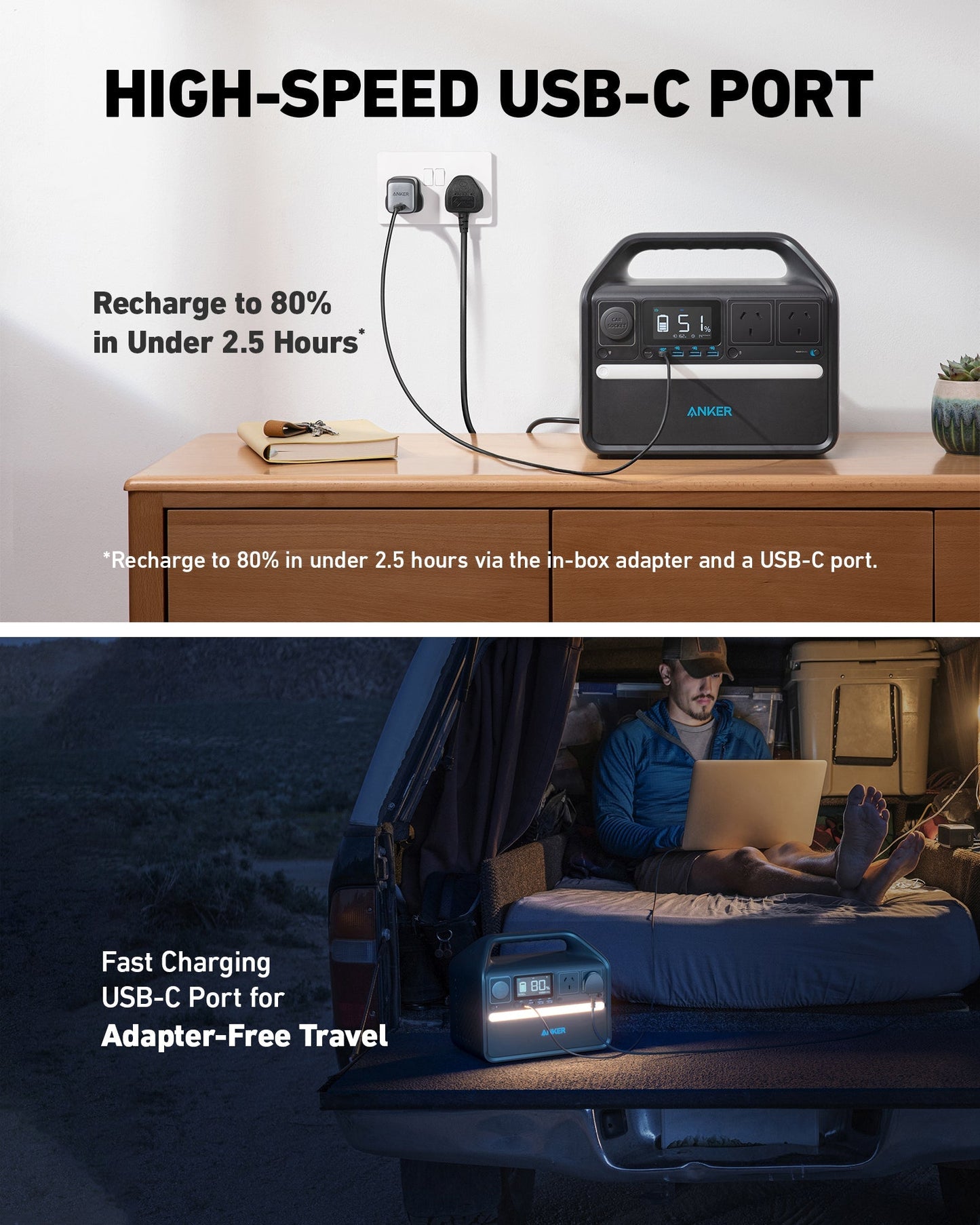 Anker 535 PowerHouse - 512Wh | 500W(Clearance)