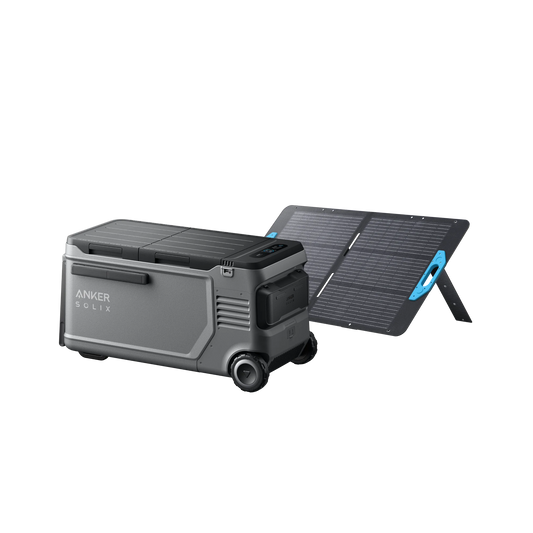 Anker SOLIX EverFrost 2 58L Electric Cooler + 100W Solar Panel