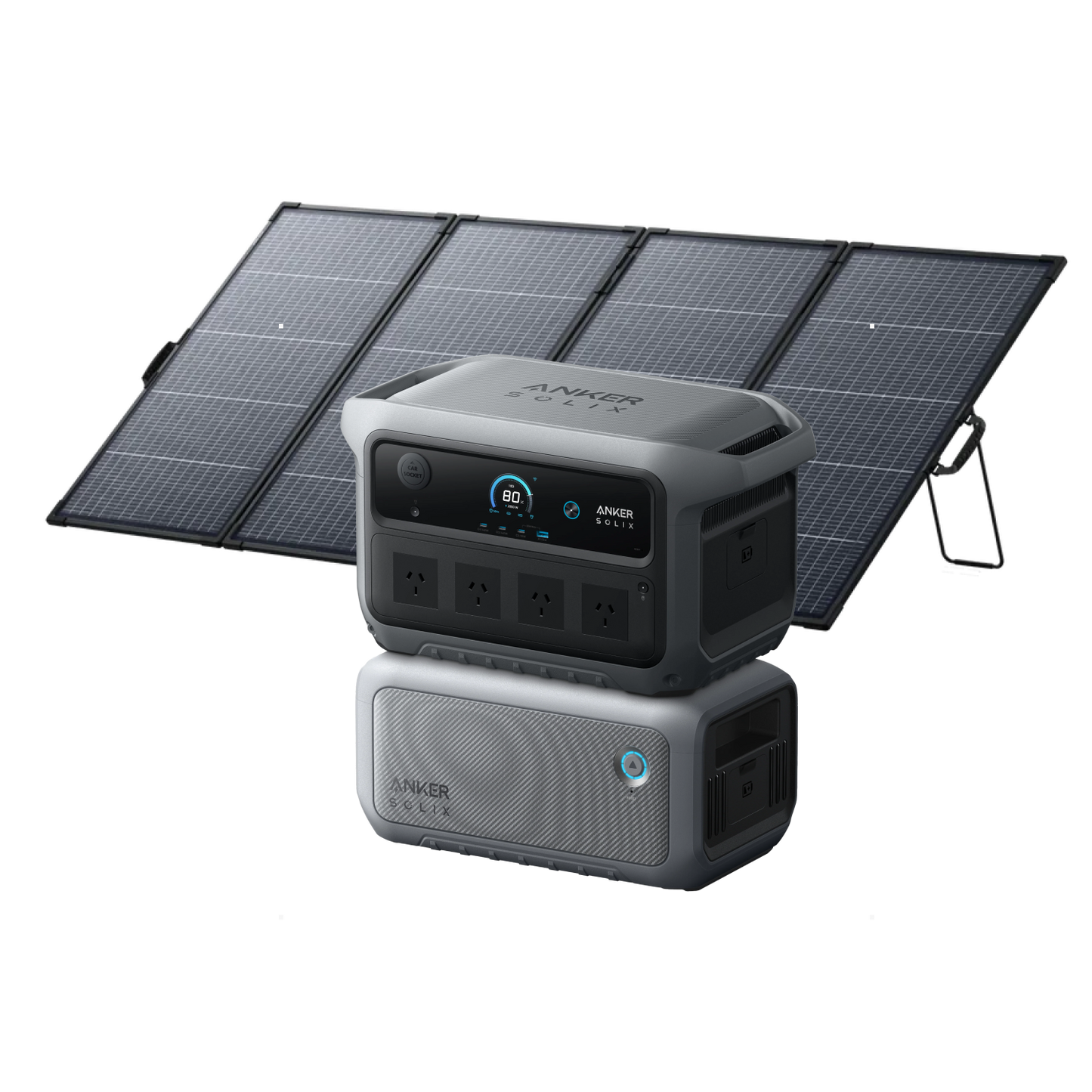 Anker SOLIX C2000 Gen2 +  BP2000 Expansion Battery (Gen2) + PS400 Bifacial Portable Solar Panel