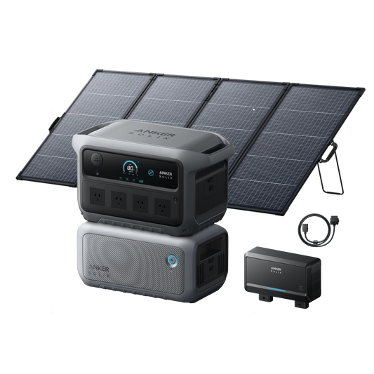 Anker SOLIX C2000 Gen2 +  BP2000 Expansion Battery (Gen2) + Alternator Charger  + Alternator Charger Auxiliary port output line