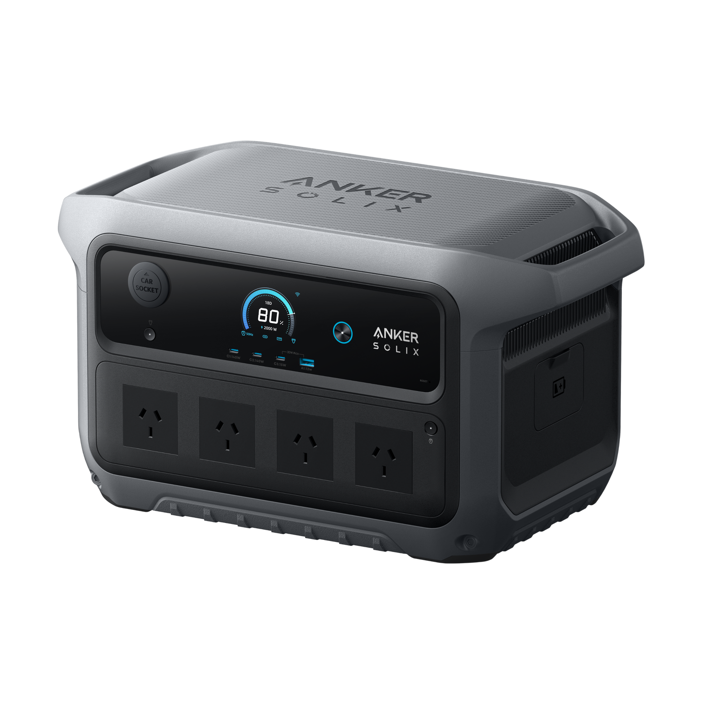 Anker SOLIX C2000 Gen 2 Portable Power Station - 2,048Wh | 2,400W