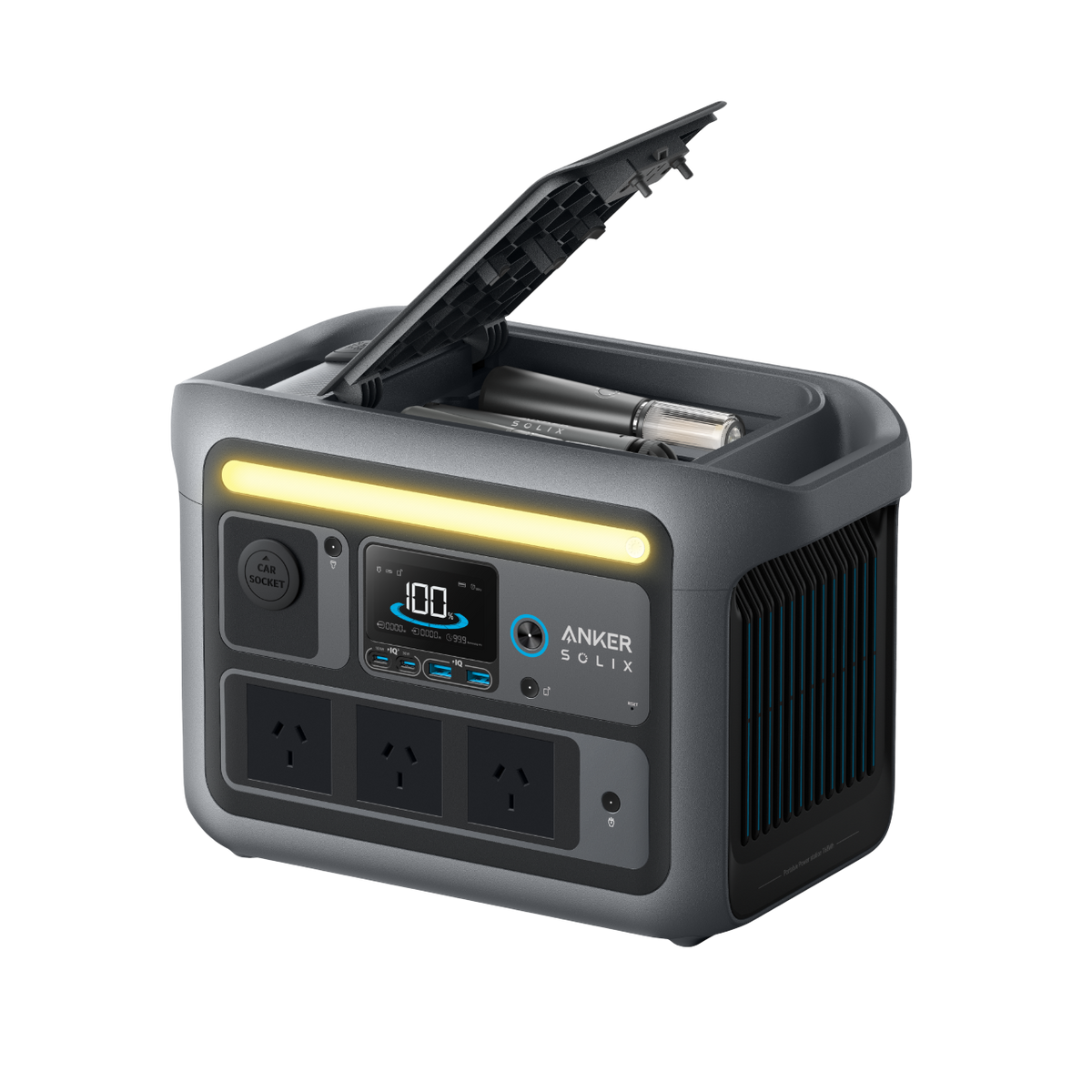Anker SOLIX C800 Plus Portable Power Station - 768Wh | 1,200W
