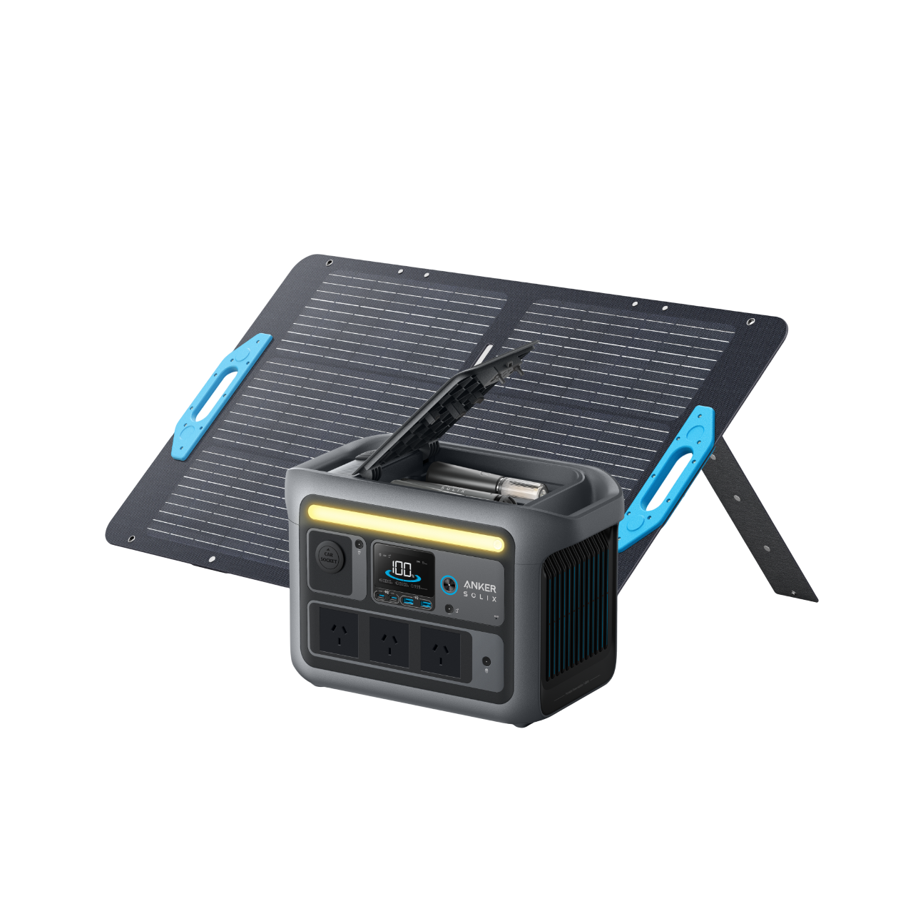 Anker SOLIX C800 Plus Solar Generator + 100W Solar Panel