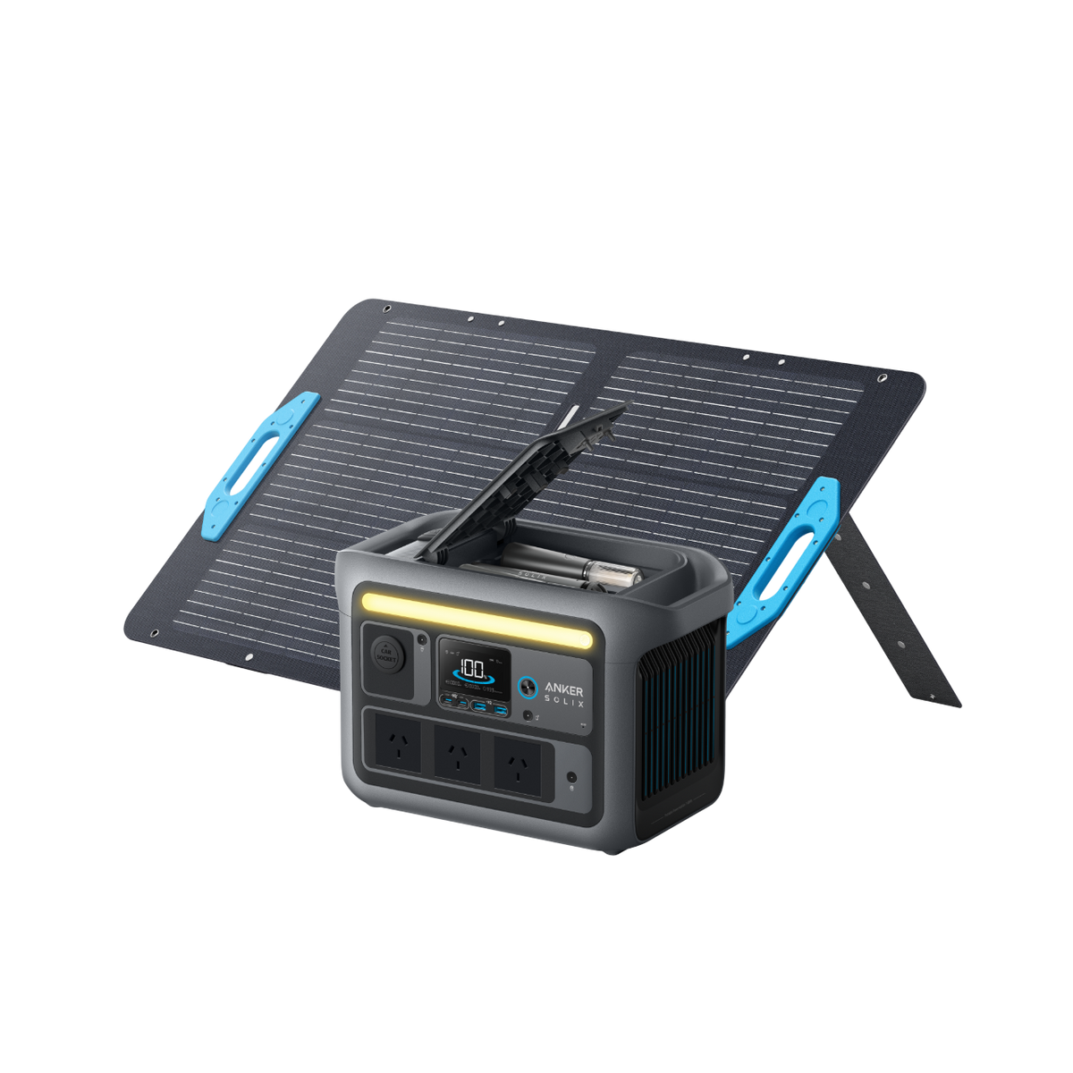 Anker SOLIX C800 Plus Solar Generator + 100W Solar Panel