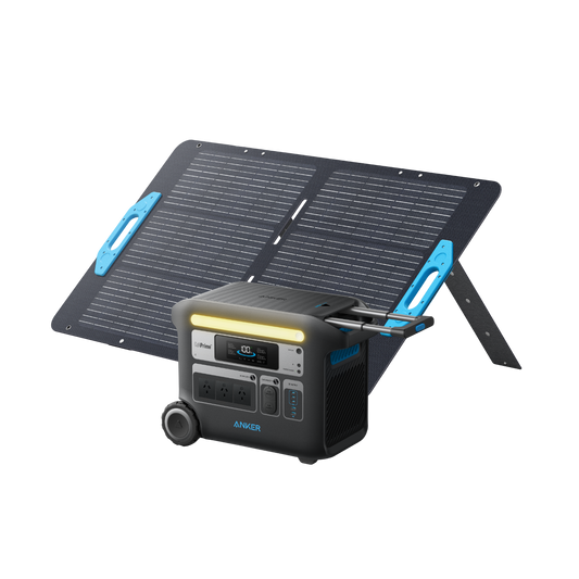 Anker SOLIX F2000 Solar Generator + 100W Solar Panel