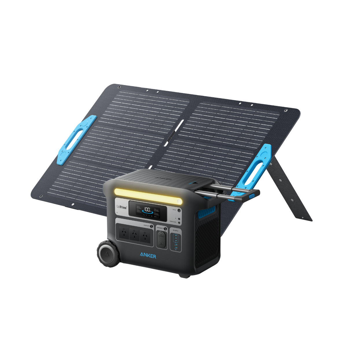 Anker SOLIX F2000 Solar Generator + 100W Solar Panel