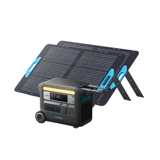 Anker SOLIX F2000 Solar Generator + 2 x 100W Solar Panel