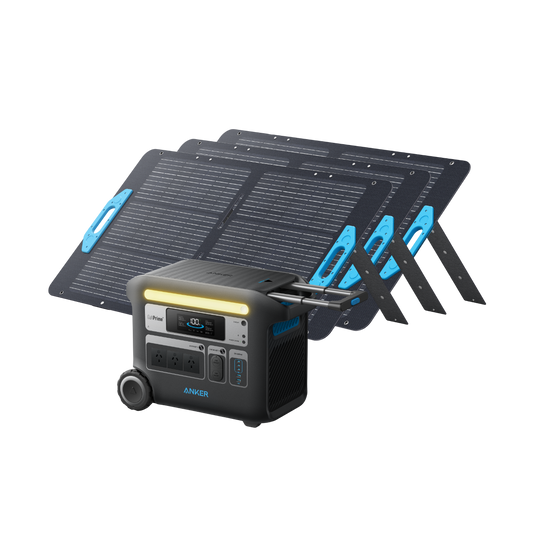 Anker SOLIX F2000 Solar Generator + 3 x 100W Solar Panel