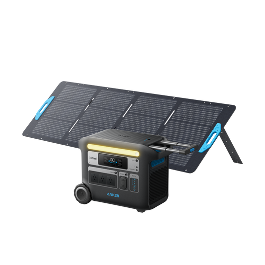 Anker SOLIX F2000 Solar Generator + 200W Solar Panel