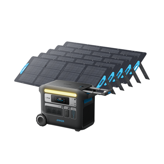 Anker SOLIX F2000 Solar Generator + 5 x 200W Solar Panel