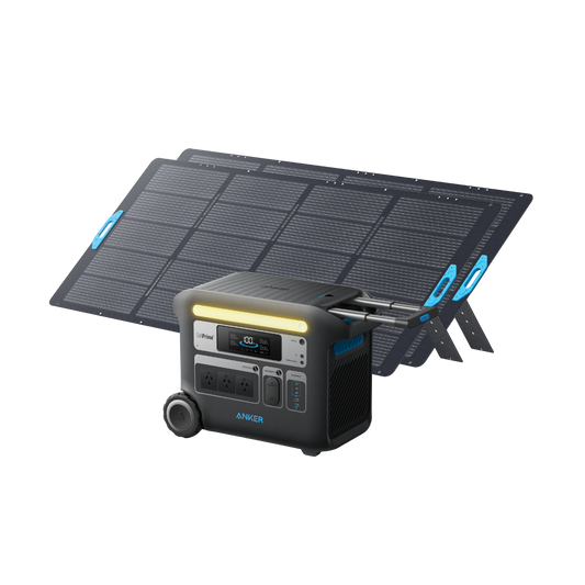 Anker SOLIX F2000 Solar Generator + 2 x 400W Solar Panel