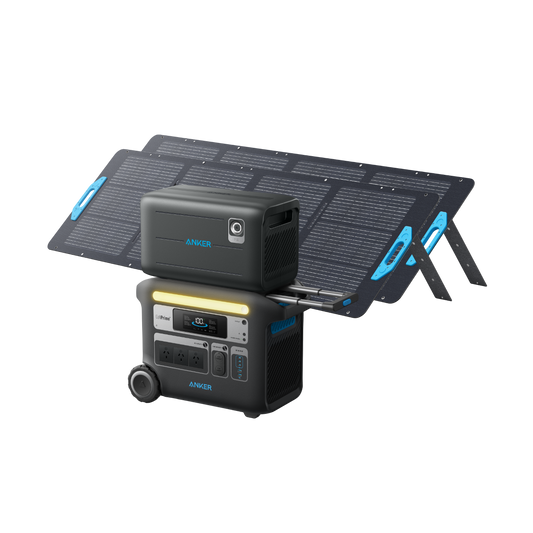 Anker SOLIX F2000 Solar Generator + Expansion Battery + 2 x 200W Solar Panel
