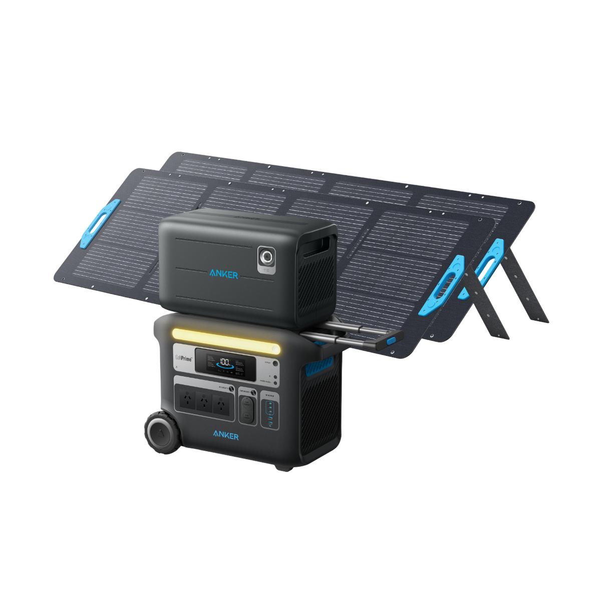 Anker SOLIX F2000 Solar Generator + Expansion Battery + 2 x 200W Solar Panel