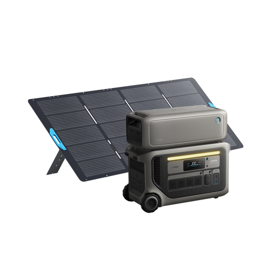Anker SOLIX F3000 + Expansion Battery + 400W Portable Solar Panel