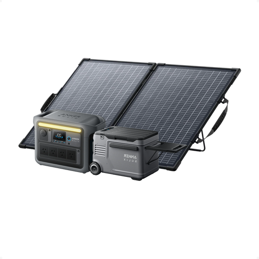 Anker SOLIX C1000 + EverFrost 2 40L Electric Cooler + 100W Solar Panel