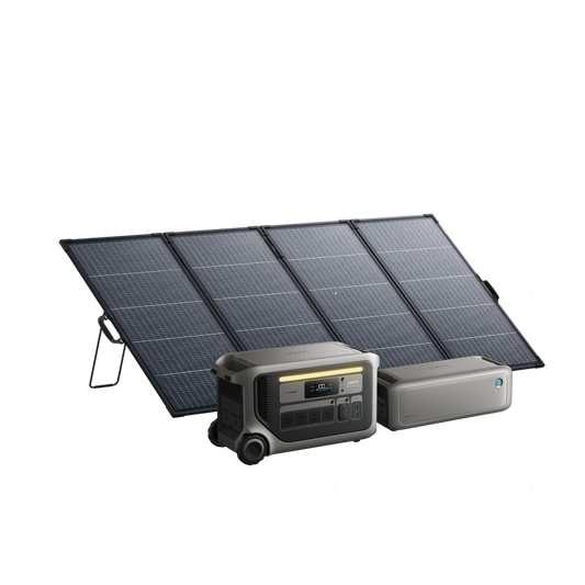 Anker SOLIX F3000 + Expansion Battery + 400W Portable Solar Panel